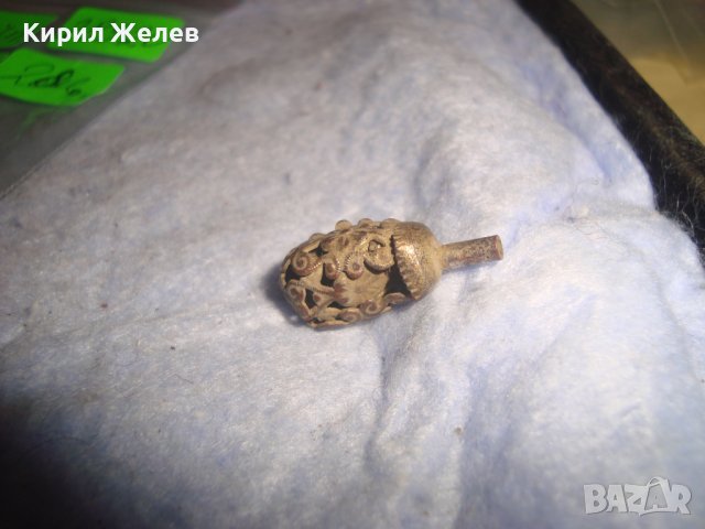 ВЪЗРОЖДЕНСКО УКРАШЕНИЕ РЯДКА РЪЧНА МАЙСТОРСКА АЖУРНА ИЗРАБОТКА САЧАН МЕД НАКИТ за НОСИЯ 28520, снимка 4 - Антикварни и старинни предмети - 37199184