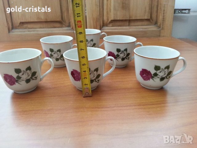 Стар български порцелан чашки, снимка 2 - Антикварни и старинни предмети - 33422840