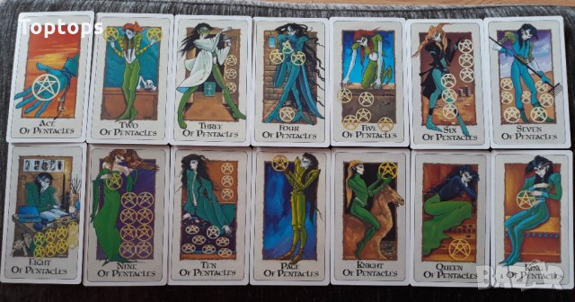 Londa Tarot - феноменална таро колода с 79 карти и хартиена книжка, 12см х 7см, снимка 17 - Други игри - 32863535