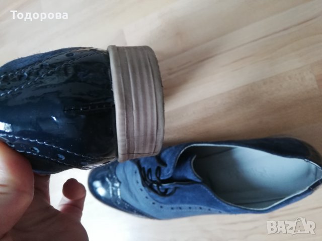 Тъмно сини обувки Bianki, снимка 4 - Дамски ежедневни обувки - 29005416