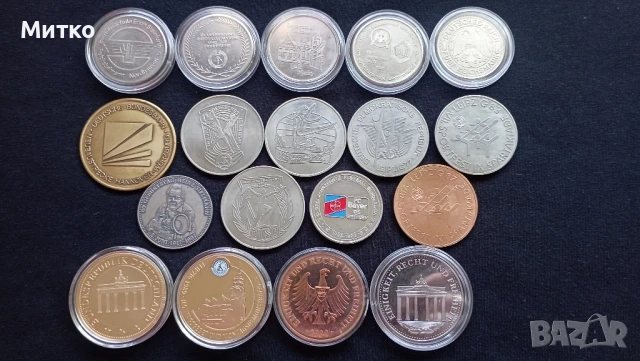 Лот 18 броя плакети-медали Германия 