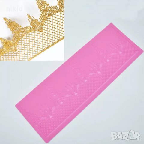 Д6 висулки паяжина дантела борд силиконов молд форма за украса торта с фондан шоколад гъмпейст, снимка 6 - Форми - 18734999