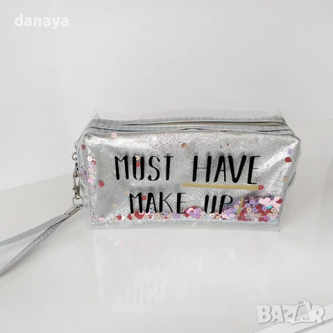 5983 Блестящ козметичен несесер с пайети Must Have Make Up, снимка 6 - Портфейли, портмонета - 50915252