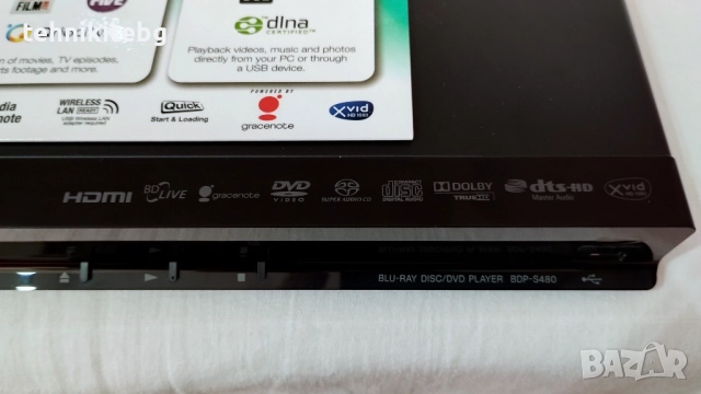 ⭐⭐⭐ SONY BDP-S480 ⭐⭐⭐ Blu-Ray 3D/DVD/CD/MP3 плеър с USB и LAN, снимка 5 - Аудиосистеми - 51646263