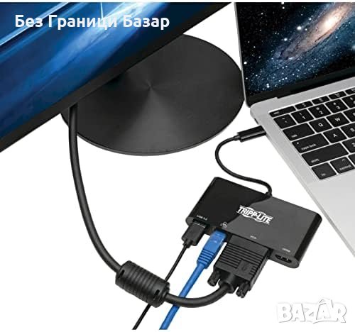 Нов 4K HDMI USB-C Адаптер HDMI, USB-A 3.2 Gen , снимка 3 - Друга електроника - 43560955