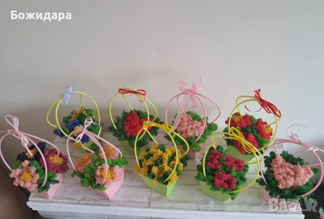 Кошнички със скандинавски мъх