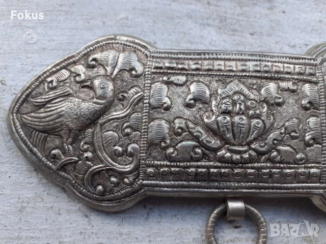 Стар накит уникат нагръдник пафта тока сачан, снимка 4 - Антикварни и старинни предмети - 53390245