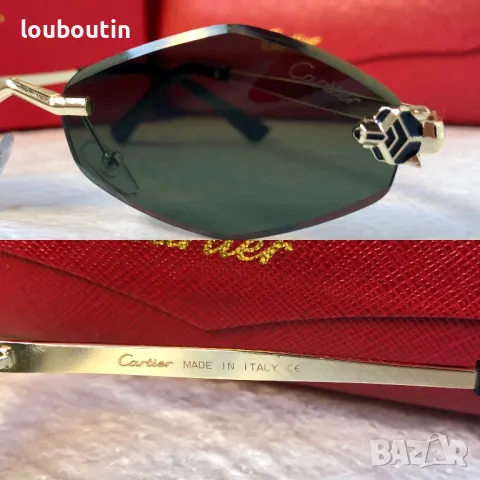 Cartier 2024 дамски слънчеви очила ромб 3 цвята, снимка 4 - Слънчеви и диоптрични очила - 47931090