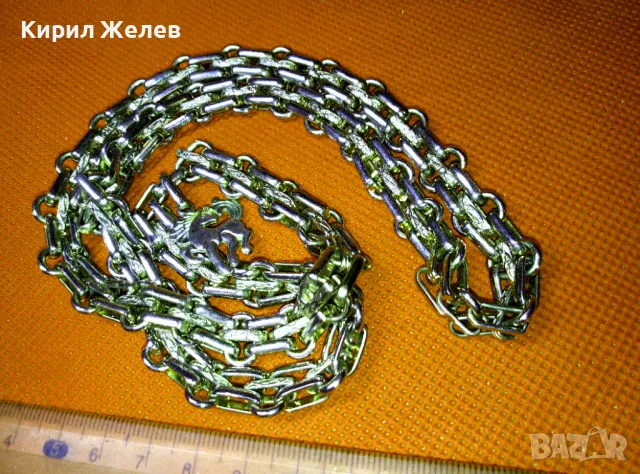 ВНУШИТЕЛЕН ЛАНЕЦ от БЛАГОРОДНА СТОМАНА с АРТ ВИСУЛКА КОНЧЕ 47403, снимка 7 - Колиета, медальони, синджири - 47298500