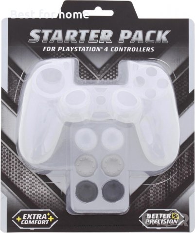 Силиконов калъф за контролер PlayStation 4 Controller  Предлага се в два цвята- бял или червен, снимка 2 - Аксесоари - 33562580