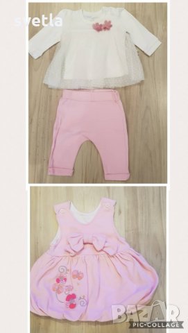 дрешки за момиченце от 0-6м ромпъри,рокли,блузки,суичер,мини маус,нм и други, снимка 4 - Бодита за бебе - 23188014