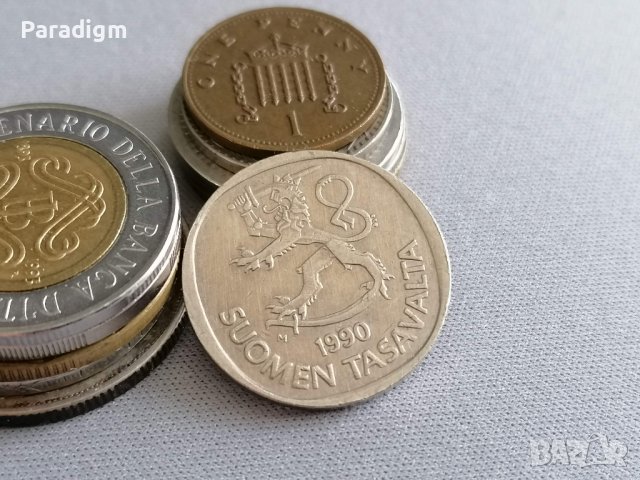 Монета - Финландия - 1 марка | 1990г., снимка 2 - Нумизматика и бонистика - 36620378