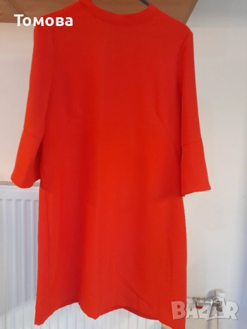 Червена дамска рокля № М