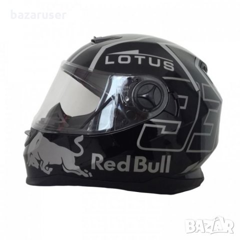 Каска за Мотор 2496 Lotus Черен Гланц 72041, снимка 4 - Аксесоари и консумативи - 32403746