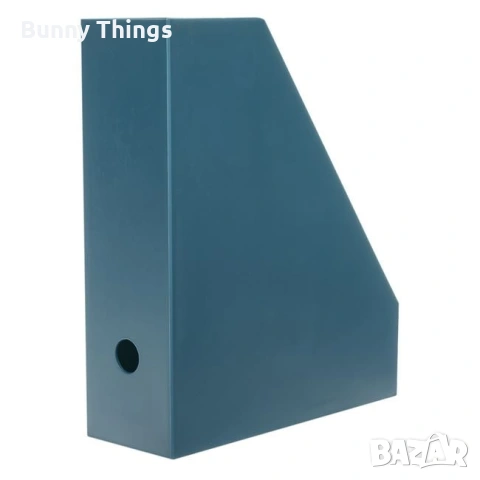 Пластмасова поставка за документи, петролен цвят 26.5x9.6x32см, снимка 3 - Ученически пособия, канцеларски материали - 53409727