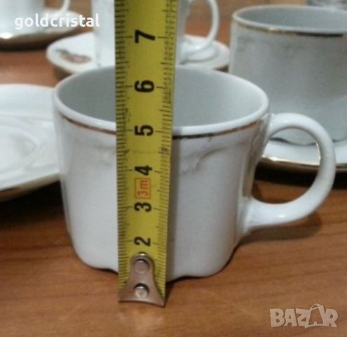 Стар български порцелан чаши и чинийки за кафе, снимка 4 - Антикварни и старинни предмети - 34338418