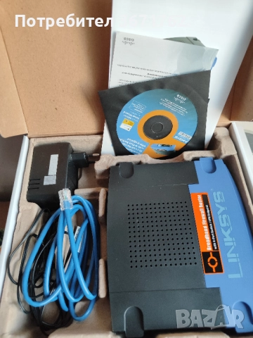Рутер Linksys wired- Broadband Router with 4 port Switch/VPN Endpoint, снимка 2 - Рутери - 51453577