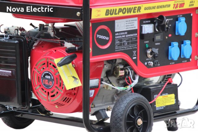 Професионален генератор за ток 7.5 kW модел BS-7500E (дигитален) Nova Electric, снимка 2 - Генератори - 39290773