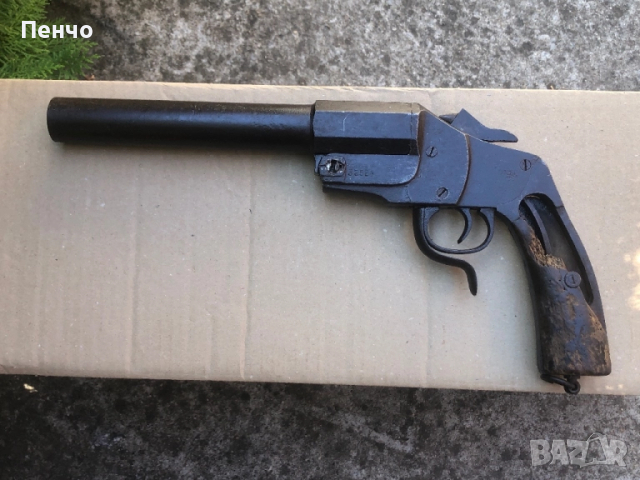 стар сигнален пистолет "HEBEL" - 1894г. - WWI - WWII - GERMANY, снимка 2 - Антикварни и старинни предмети - 51492345