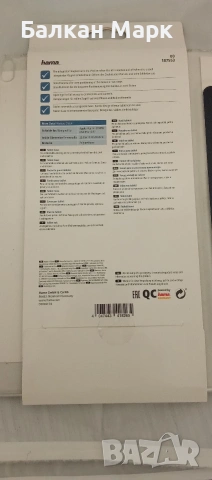 Нов Калъф (Case),кейс Hama за iPad Air 2019 / iPad Pro 10.5" – Черен / Син, снимка 2 - Калъфи, кейсове - 53535736