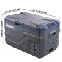 Olesson 27L Портативен хладилник с фризер 12V 24V 220V Хладилна кутия, снимка 4