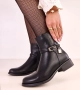 Дамски боти до глезена с катарама и катинар Zema, 2цвята , снимка 4