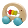 Дървена дрънкалка за бебета - клоун (004), снимка 1 - Дрънкалки и чесалки - 44876643