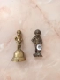Лот бронзови фигурки - тирбушон и запушалка, снимка 1