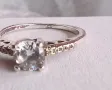 Сребърен пръстен с цирконии, снимка 2