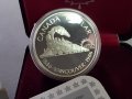 1 сребърен долар 1986 година Канада Елизабет II сребро в ТОП качество, снимка 2