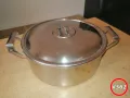 Продавам българска тенджера на Хром Силистра, алпака, 4.5литра, снимка 1