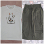НОВ комплект М размер пола с висока талия и тениска, Спиди, снимка 1 - Комплекти - 44912114