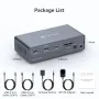 Нов KVM превключвател 2 монитора 2 компютъра 4K HDMI USB C 13 в 1 докинг станция, снимка 7