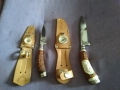 Ловни ножове БЛРС от соца калъф естествена кожа и компас-чисто нови