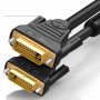 НОВ Кабел DVI към DVI 24+1 High speed 1080p Gold Мъжки-Мъжки DVI Монитор HDTV PC PS3 XBOX DVD Кино, снимка 2