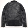 JACK & JONES Мъжко Кожено Яке Рокерско Мото Рокерия Метал Естествена Кожа L, снимка 6