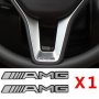 AMG емблема Mercedes Benz - Бял Хром АМГ чисто нови, снимка 6