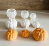 3D 3 размера тиква силиконов молд форма фондан шоколад гипс смола свещ декор, снимка 2