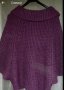 Къса плетена жилетка в лилаво., снимка 3