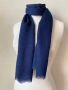Мъжки, тъмносин шал от 100 % вълна, снимка 2