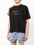 BALMAIN Gold Metallic Sleeve Logo Print Дамска Тениска size L, снимка 2