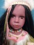 Красива порцеланова / керамична кукла индианка 60 см, снимка 1