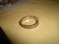 СКЪПОЦЕНЕН ДИЗАЙНЕРСКИ СРЕБЪРЕН ФЕШЪН АРТ ПРЪСТЕН СРЕБРО 925 ХАЛКА с ЦИРКОНИ ЮВЕЛИРНА РАБОТА 27534, снимка 8