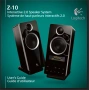 Logitech Z-10 Interactive 2.0  мултимедийна аудио система, вграден LCD дисплей и сензорни бутони , снимка 1