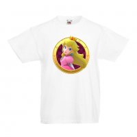 Детска тениска Супер Марио Princess Peach 1, снимка 2 - Детски тениски и потници - 33089233