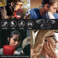 Слушалки LaJao Smart AI Разпознаване на жестове Bluetooth IP67, снимка 3 - Безжични слушалки - 43196630