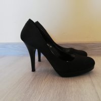 Черни обувки на висок ток, снимка 7 - Дамски обувки на ток - 26612828