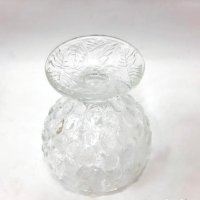 Винтидж тежка стъклена купа със столче(7.2), снимка 5 - Антикварни и старинни предмети - 43984576