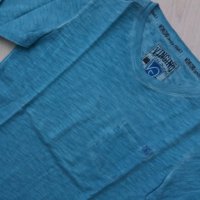 Блуза в цвят аква с винтидж ефект, снимка 3 - Детски Блузи и туники - 26305637