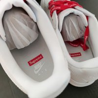 Nike Air Force 1 Supreme Нови Мъжки Обувки Маратонки Размер 43 Номер 27.5см Кецове Бели Shoes Man , снимка 9 - Маратонки - 40173899